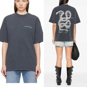 Anine Bing Kent cotton T-shirt jersey NWT